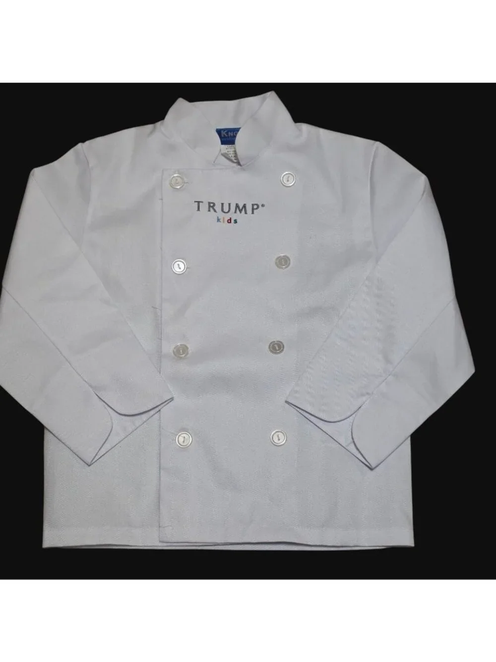 Vtg Trump Kids Hotel Chef Coat Jacket Child Size KM KNG Hospitality Memorabilia